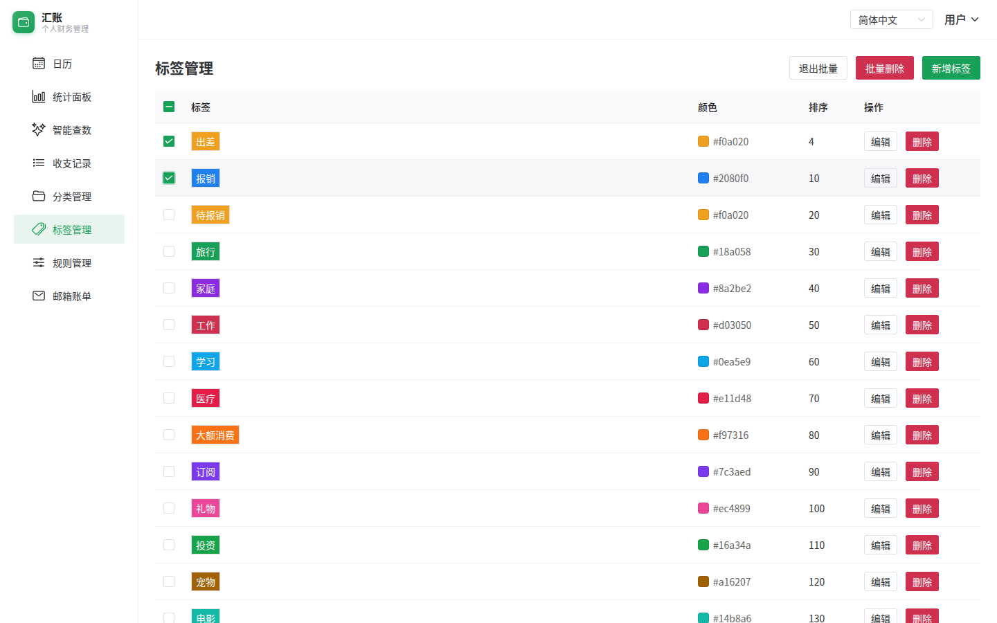 标签批量删除